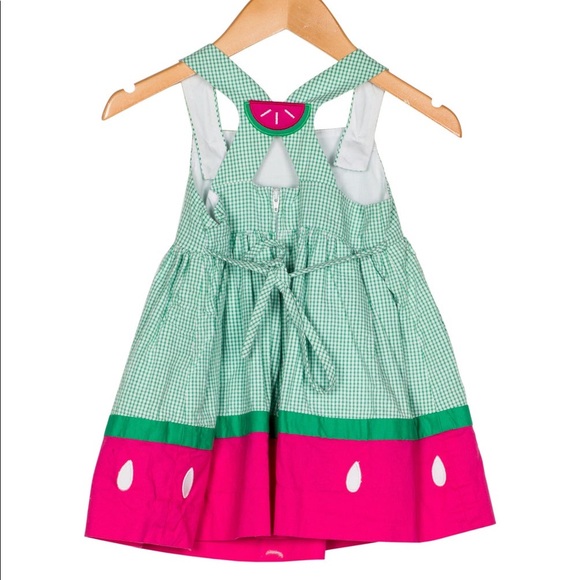 Florence Eiseman Watermelon Seersucker Dress Sz-4T - Picture 2 of 4